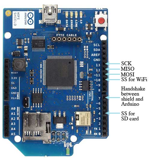 arduino wifi shield wifi扩展板 无线 wifi小车 arduino原装进口